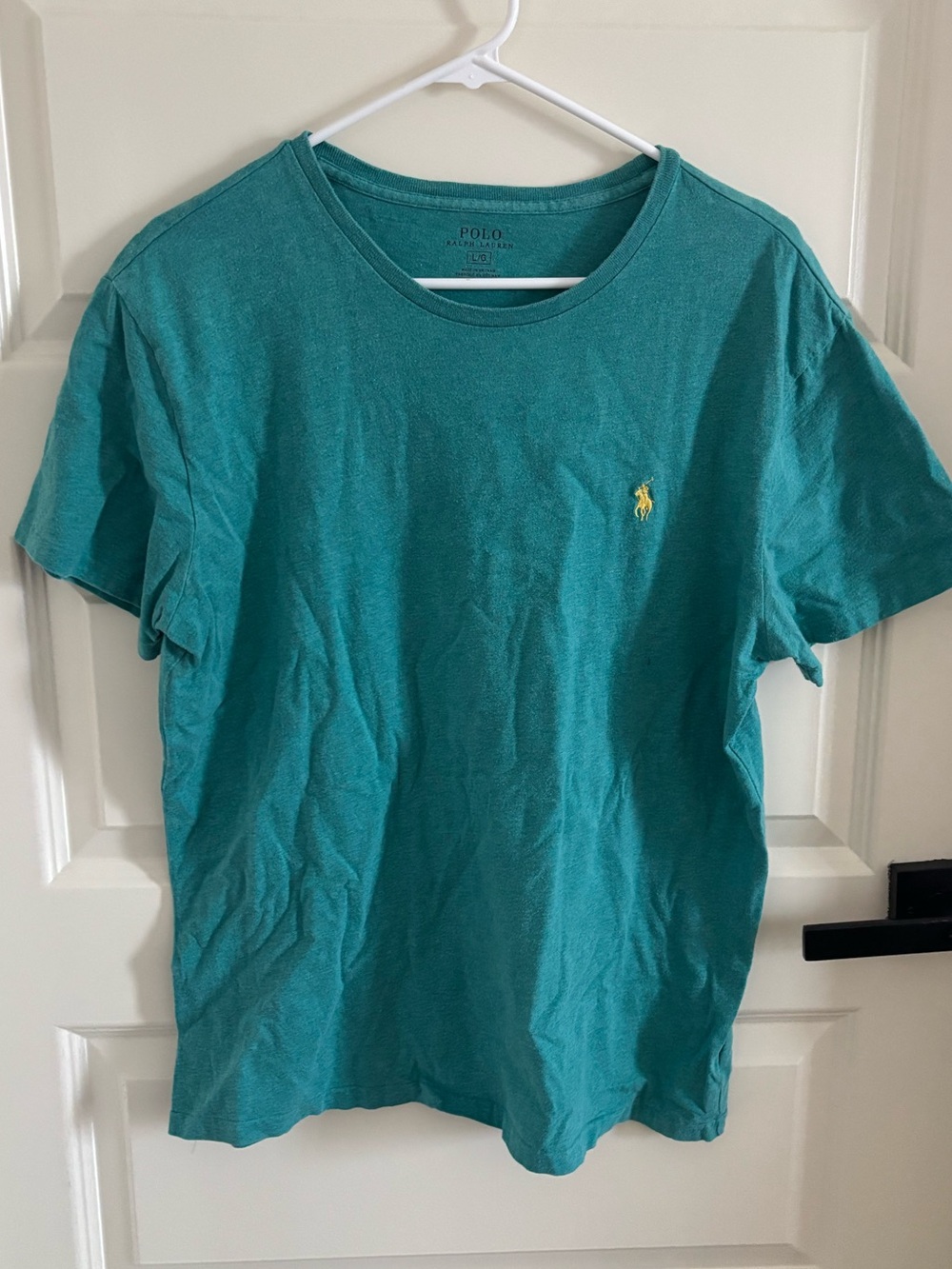 Polo by Ralph Lauren Teal Crewneck Cotton T-Shirt